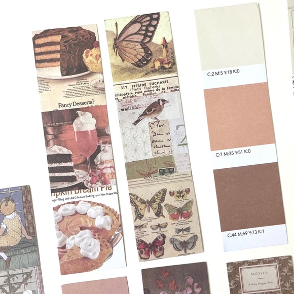 🏷️aesthetic retro, vintage, antique style foldable paper junk journal - Picture 7 of 10